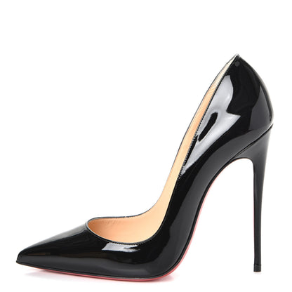Christian Louboutin Patent So Kate 120 Pumps 38 Black 1 of 8