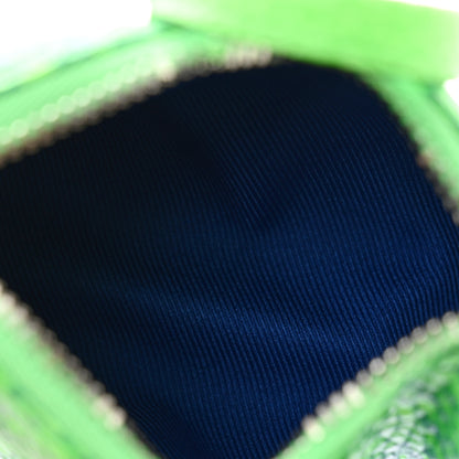 Louis Vuitton Taurillon Illusion Mini Keepall Earphones Pouch Bleu Vert 3 of 6