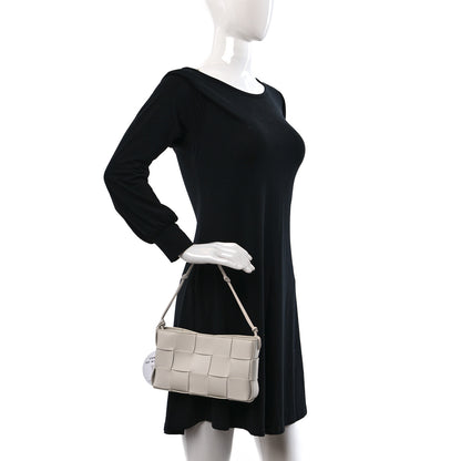 Bottega Veneta Calfskin Maxi Intrecciato Cassette Pouch On Strap Chalk 2 of 8