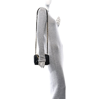 Chanel Lambskin Quilted Chanel 19 Wallet On Chain WOC Black 2 of 11