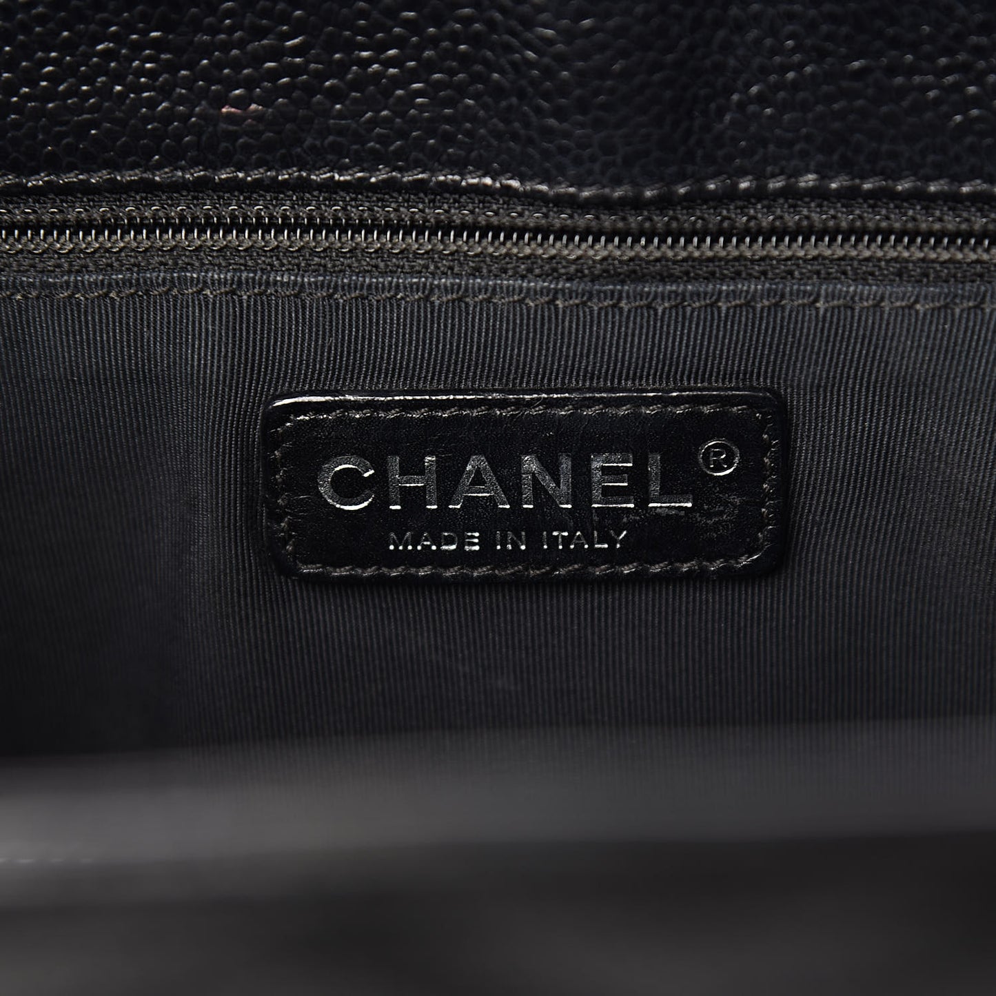 Caviar Quilted Grand Shopping Tote GST Black