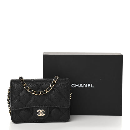 Chanel Caviar Quilted Mini Chain Bag Black 12 of 12