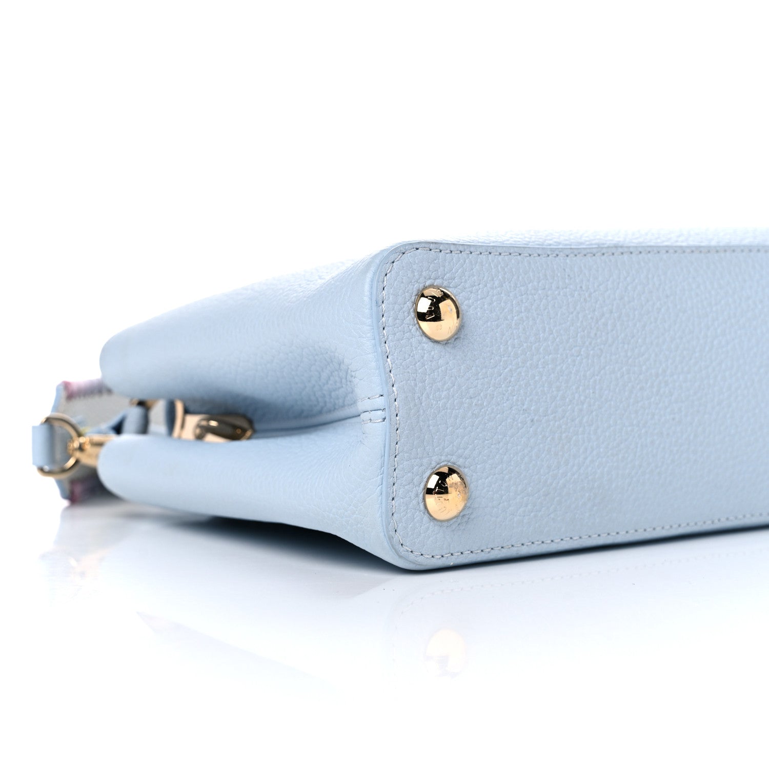 Louis Vuitton Taurillon Capucines BB Wisteria Light Blue 6 of 11