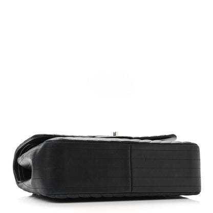 Chanel Lambskin Chevron Quilted Jumbo Double Flap Black 4 of 10