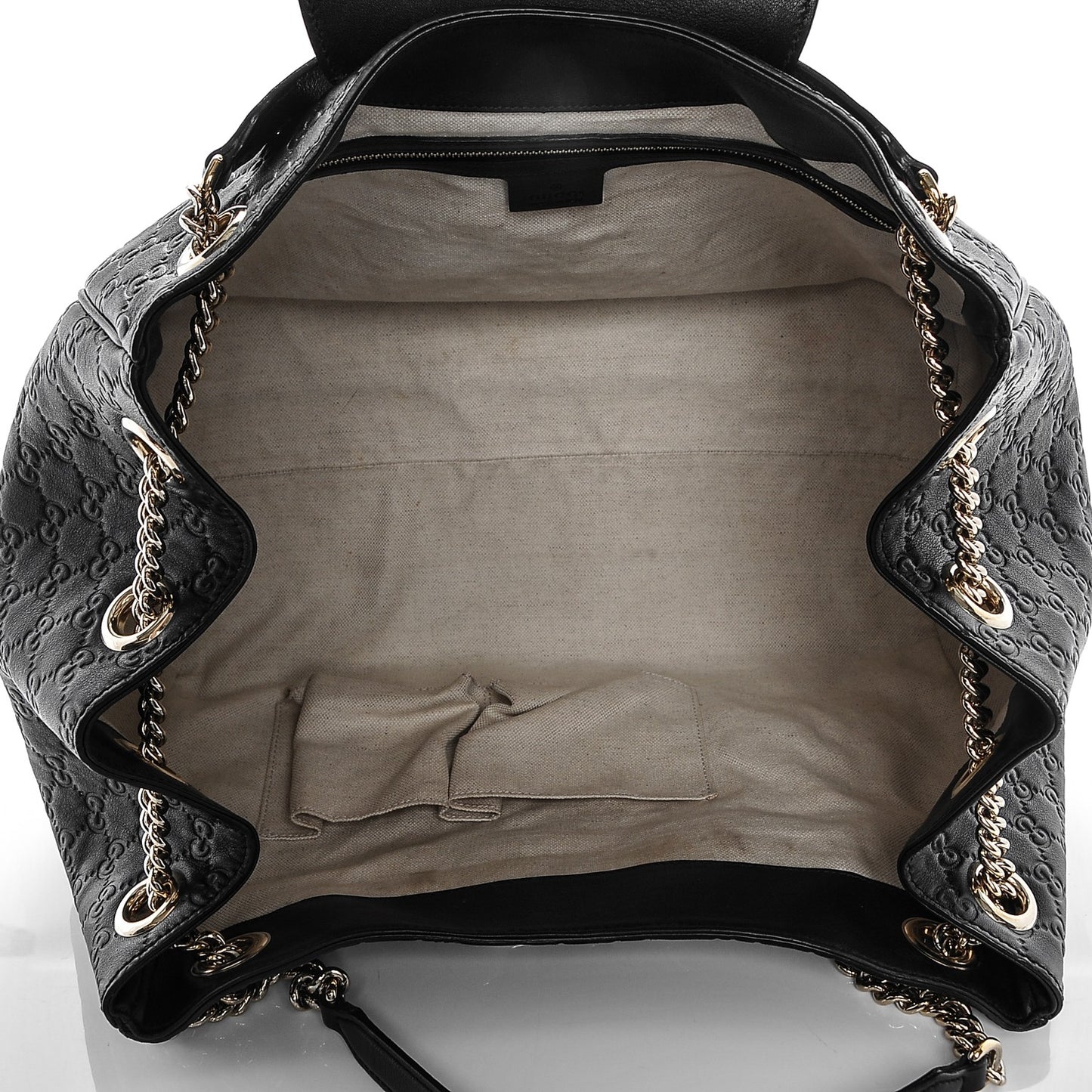 Guccissima Medium Emily Shoulder Bag Black