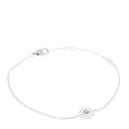 Christian Dior 18K White Gold Diamond XS Rose Des Vents Bracelet 1 of 4