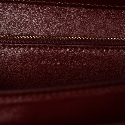 Celine Box Calfskin Medium Classic Box Flap Bag Burgundy 7 of 7