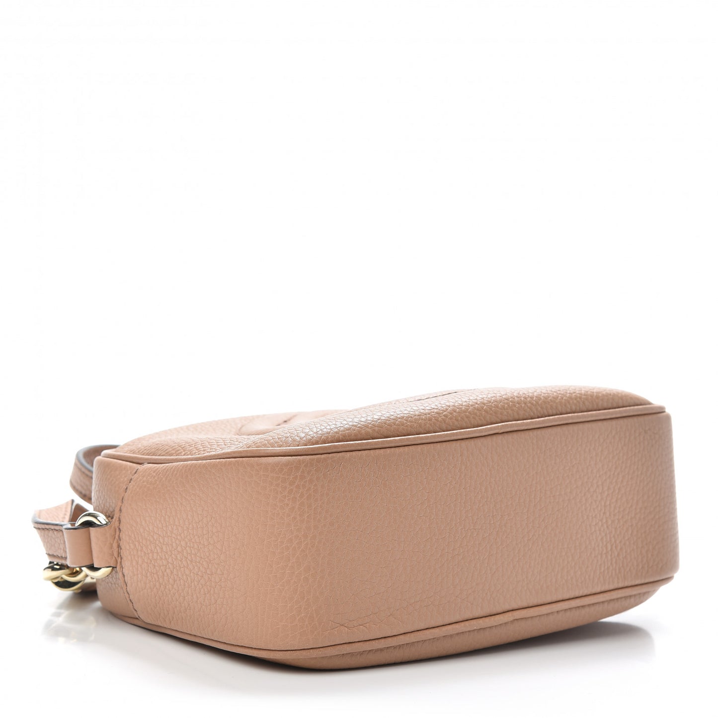 Pebbled Calfskin Small Soho Disco Bag Camelia