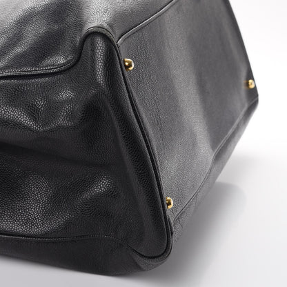 Chanel Caviar XL Weekender Bag Black 12 of 17