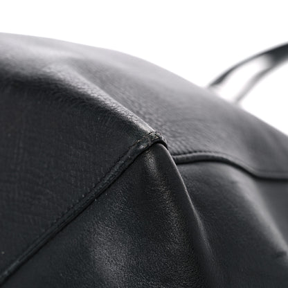 Celine Elephant Calfskin Medium Horizontal Cabas Phantom Black 8 of 19