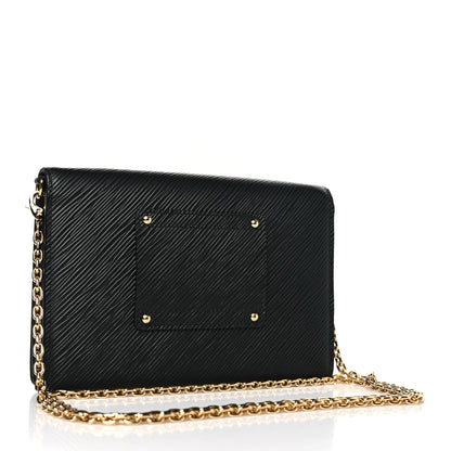 Louis Vuitton Epi Twist Belt Chain Wallet Black 3 of 8