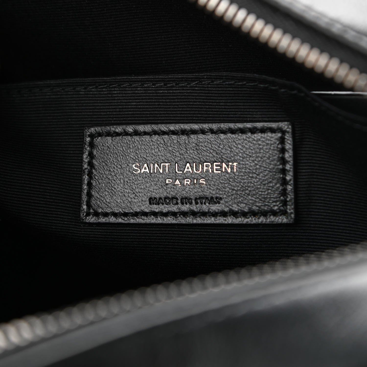 Saint Laurent Calfskin Matelasse Monogram Lou Camera Bag Black 6 of 10