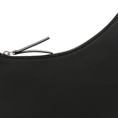 The Row Smooth Calfskin Half Moon Shoulder Bag Black 7 of 9