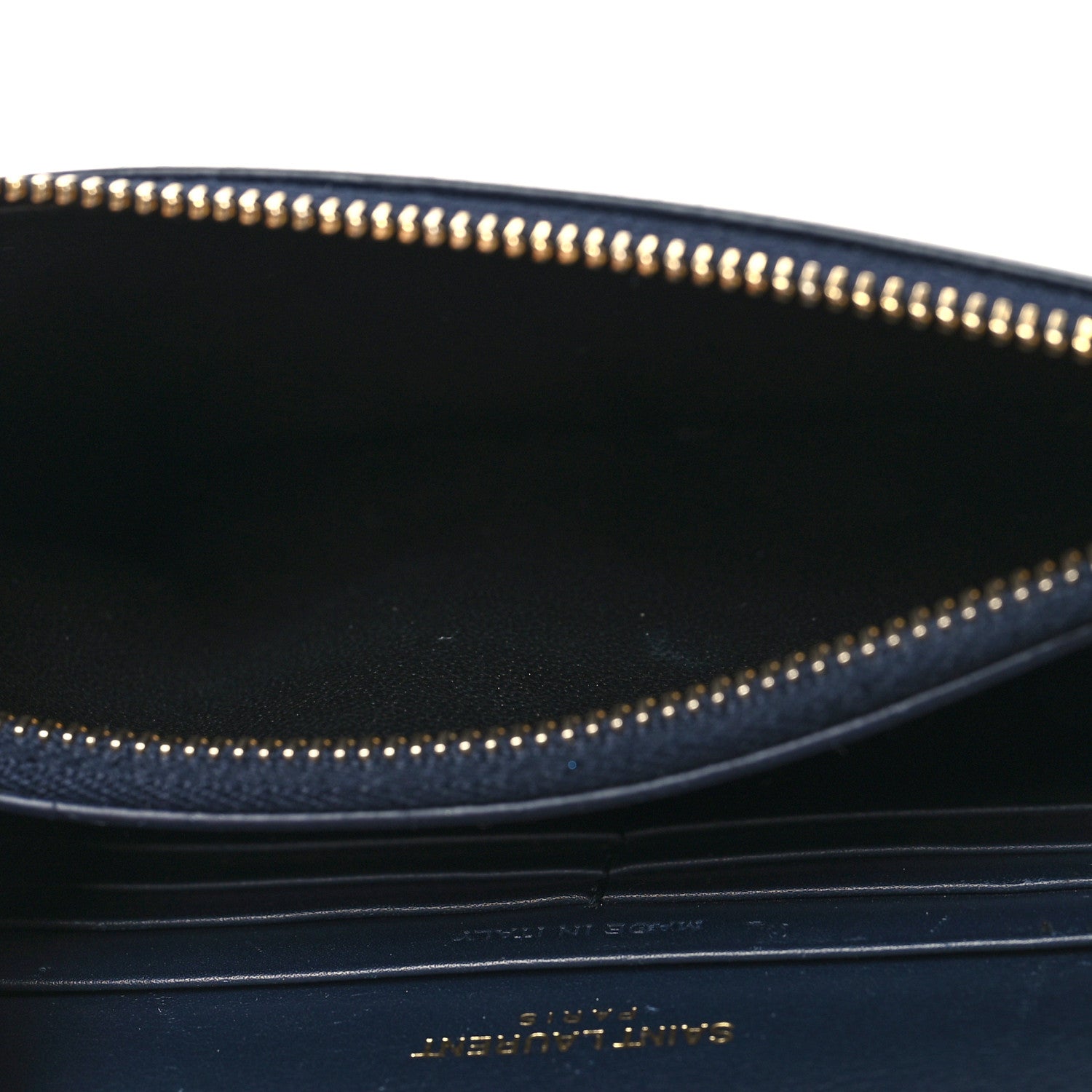 Saint Laurent Smooth Calfskin Classic Monogram Kate Tassel Chain Wallet Marine 5 of 9