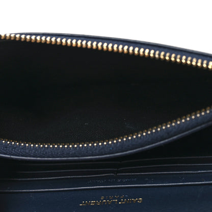 Saint Laurent Smooth Calfskin Classic Monogram Kate Tassel Chain Wallet Marine 5 of 9