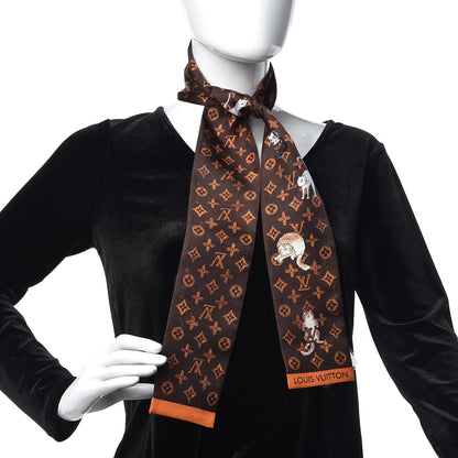 Louis Vuitton Silk Catogram Classic Bandeau Marron 2 of 4