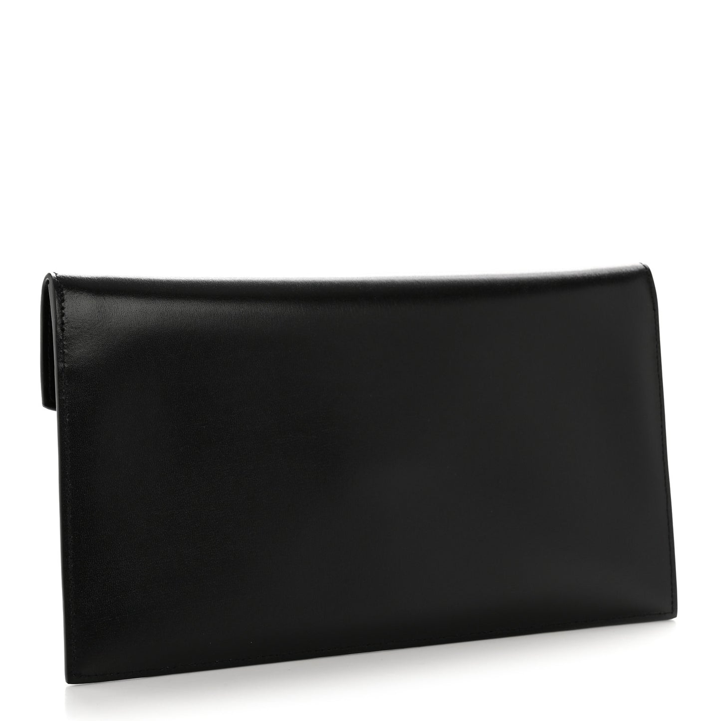 Smooth Shiny Calfskin Monogram Uptown Pouch Black