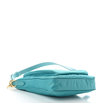 Prada Tessuto Nylon Saffiano Crossbody Bag Turchese 4 of 11