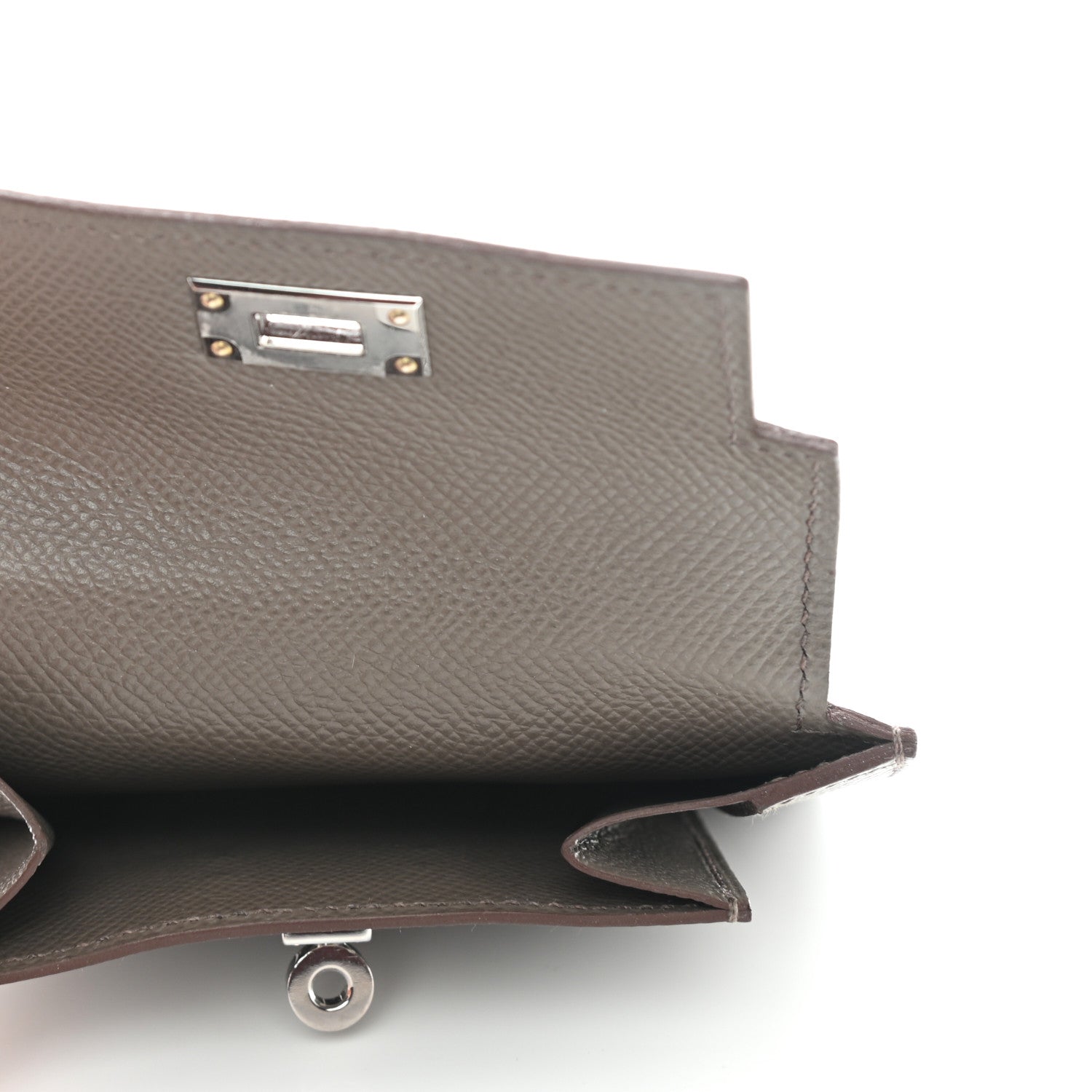 Hermes Epsom Kelly Pocket Compact Wallet Etain 6 of 11