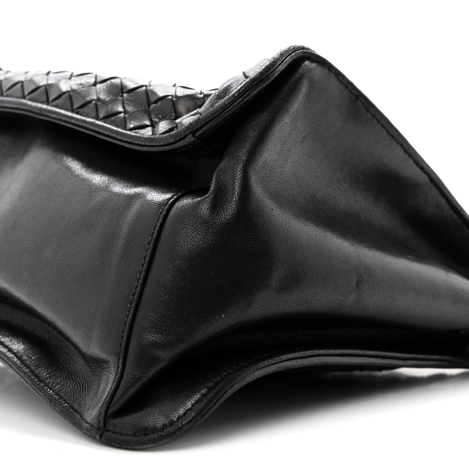 Bottega Veneta Nappa Intrecciato Small Hobo Shoulder Bag Black 9 of 13