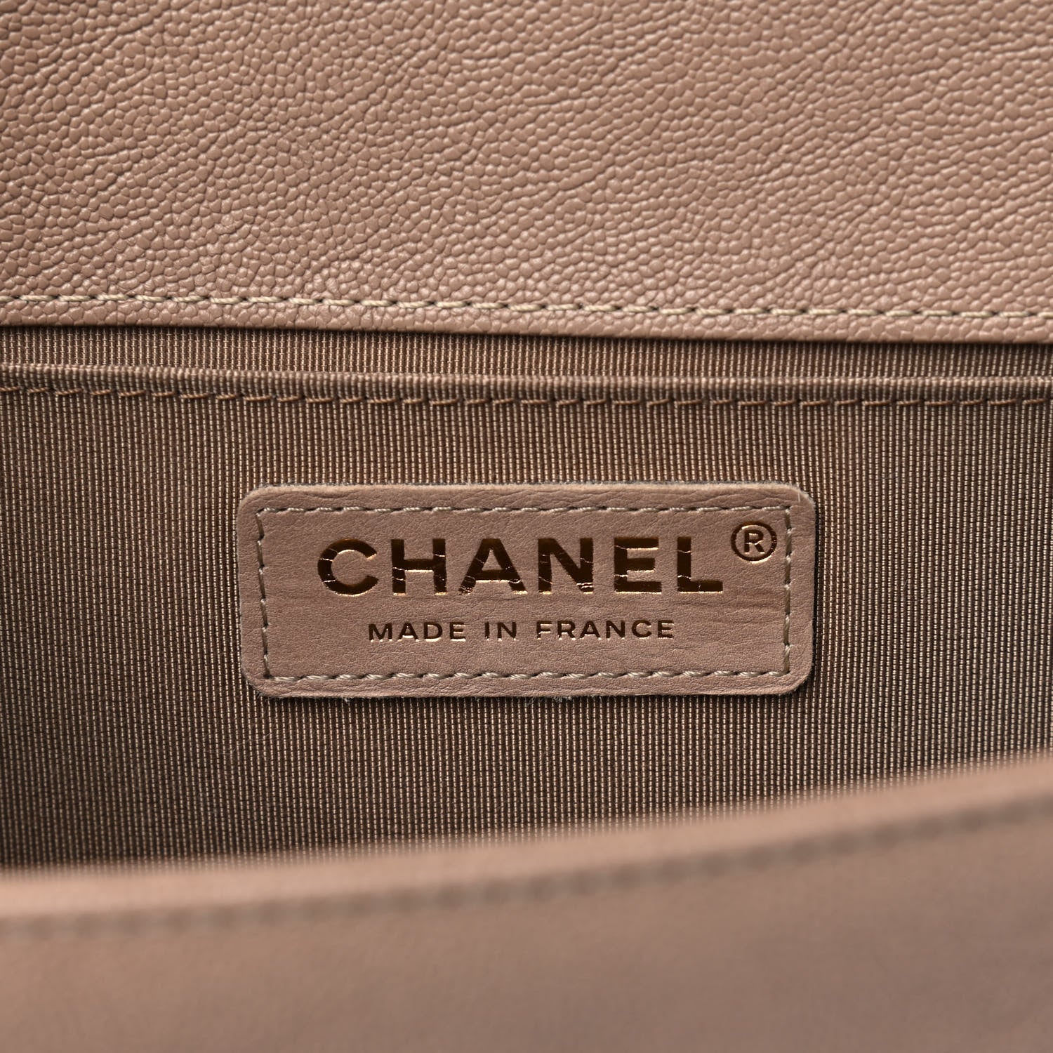 Chanel Caviar Quilted Medium Boy Flap Beige 5 of 5