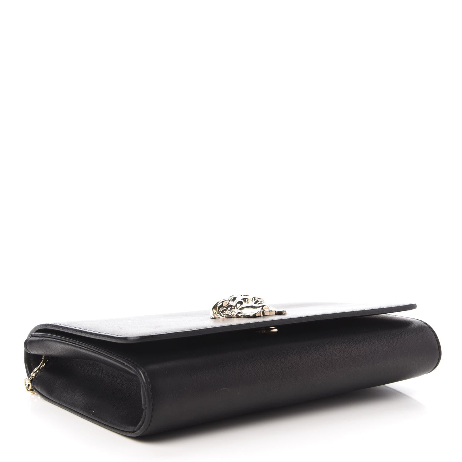 Versace Vitello Palazzo Medusa Evening Clutch Bag Black 4 of 10