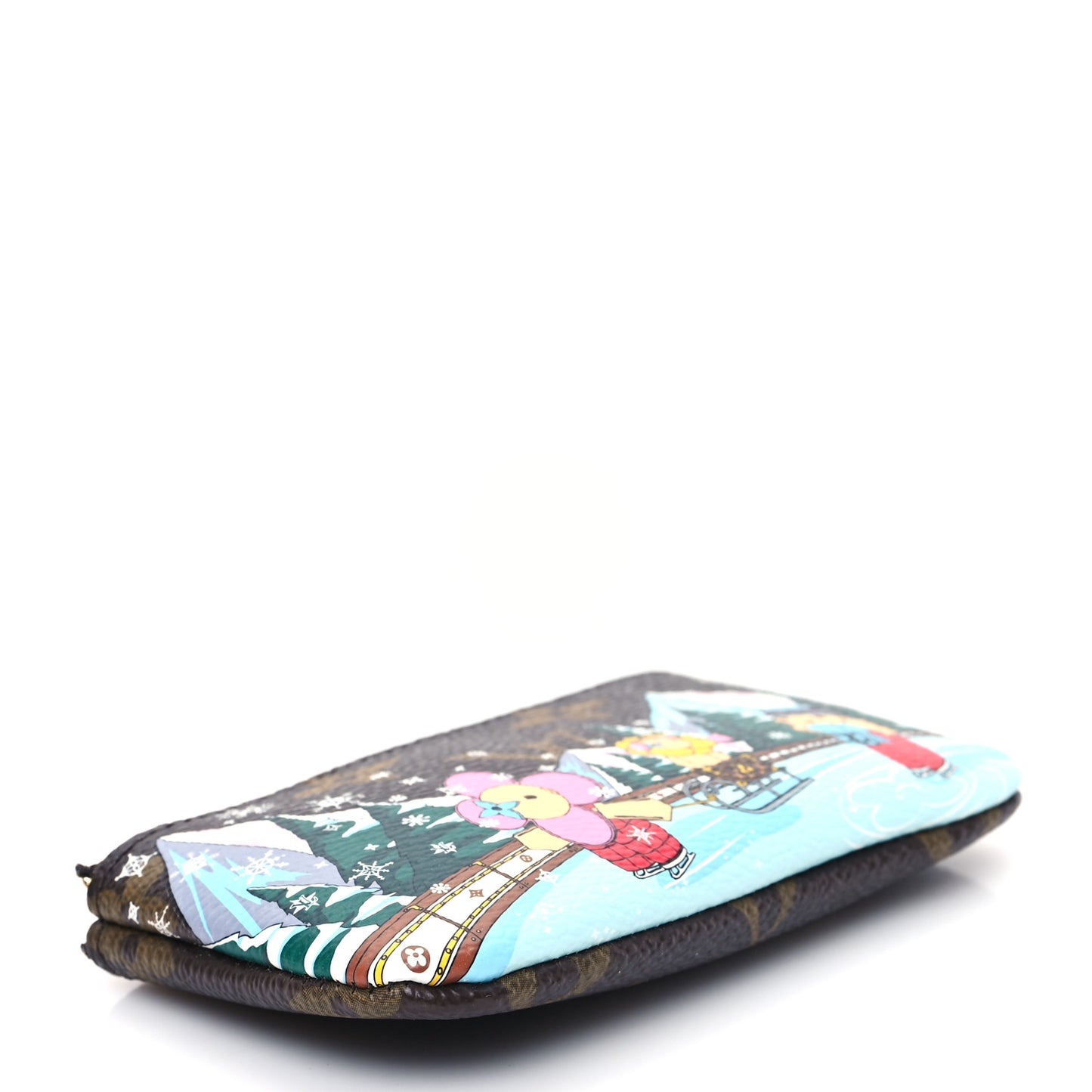 Monogram 2023 Christmas Animation Alpine Key Pouch Pink