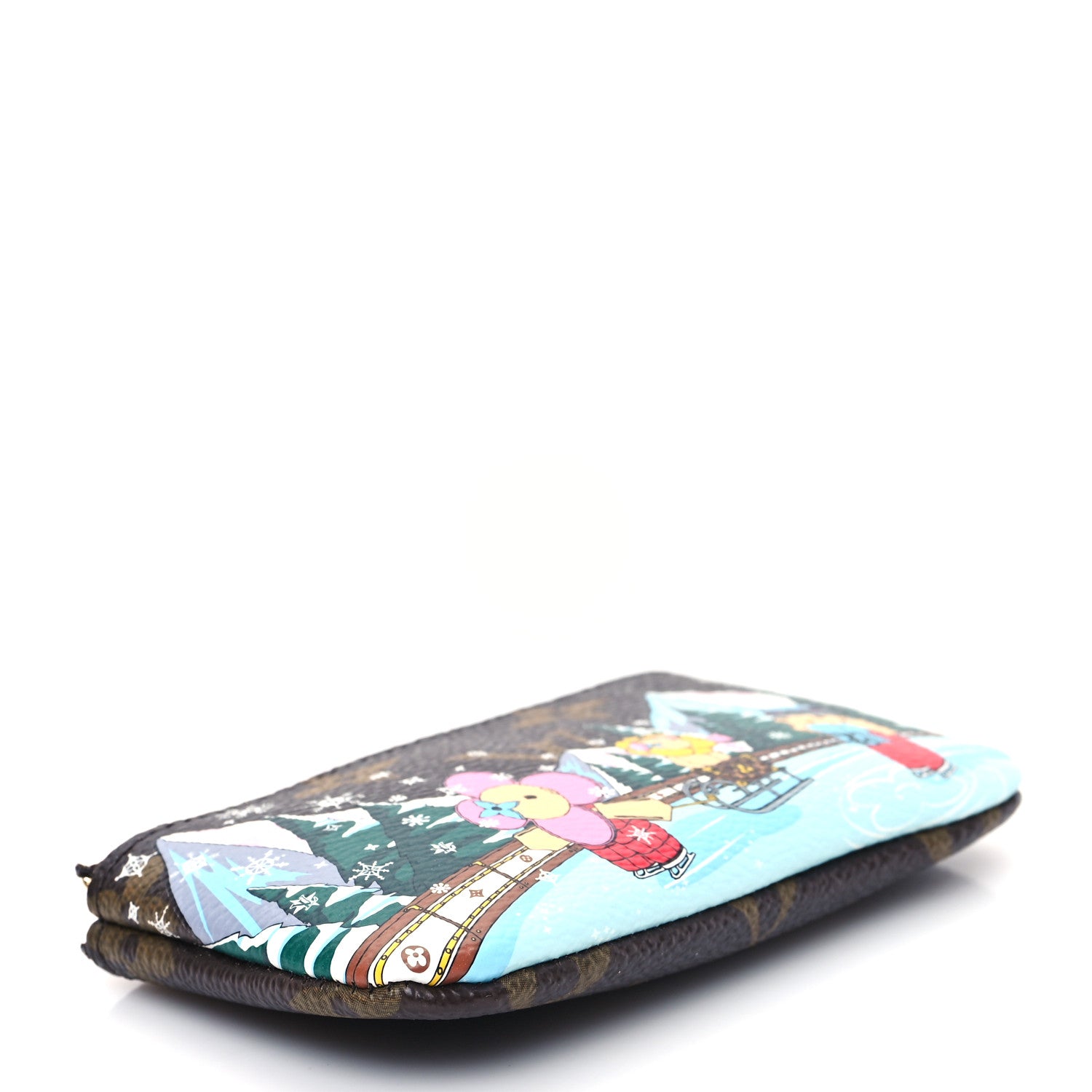 Louis Vuitton Monogram 2023 Christmas Animation Alpine Key Pouch Pink 4 of 8