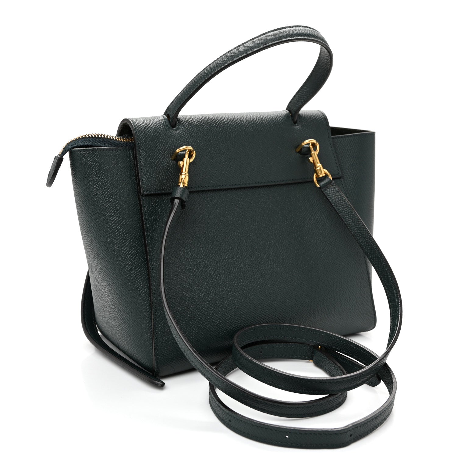 Celine Grained Calfskin Nano Belt Bag Abyss Blue 3 of 9