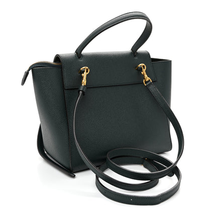 Celine Grained Calfskin Nano Belt Bag Abyss Blue 3 of 9