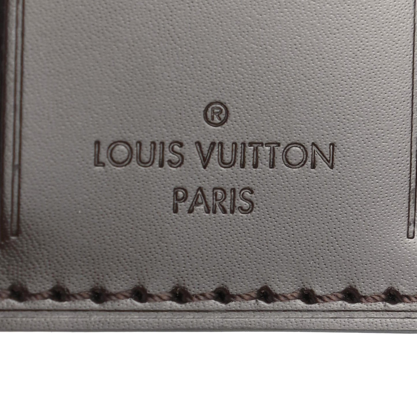 Calfskin Luggage Tag Ebene
