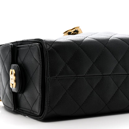 Chanel Caviar Quilted Mini Chanel 25 Handbag Black 9 of 12