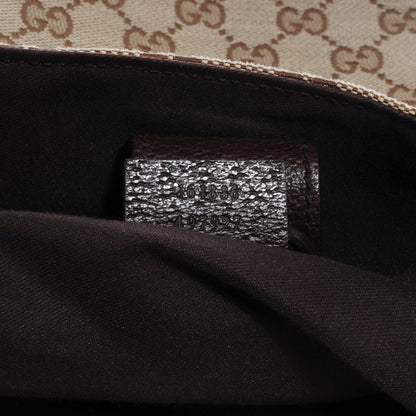 Gucci GG Monogram Medium Web Handle Double Pocket Tote Brown 7 of 7