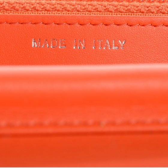 Patent Caviar Timeless Wallet On Chain WOC Orange