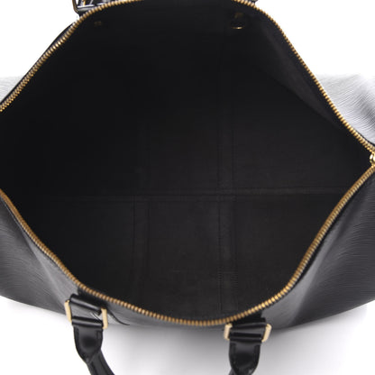Louis Vuitton Epi Keepall 45 Black 4 of 9