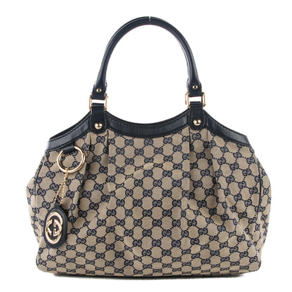 Gucci Monogram Medium Sukey Tote Navy 1 of 7