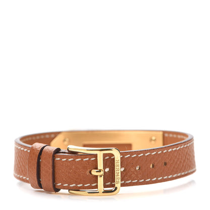 Hermes Stainless Steel Courchevel 20mm Kelly Cadena Quartz Watch Gold 2 of 5