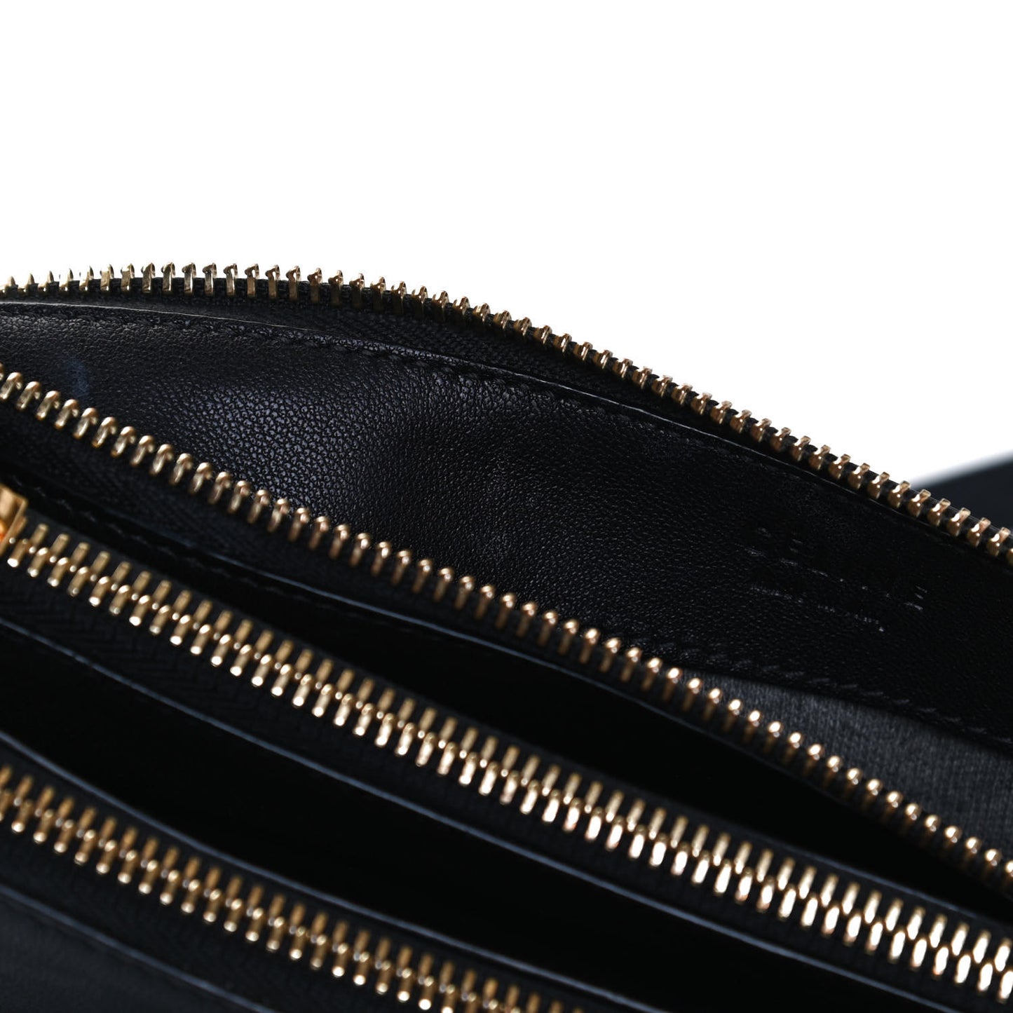 Lambskin Small Trio Crossbody Bag Black