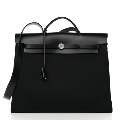 Hermes Toile Militaire Vache Hunter Herbag Zip 39 MM Black 2 of 14