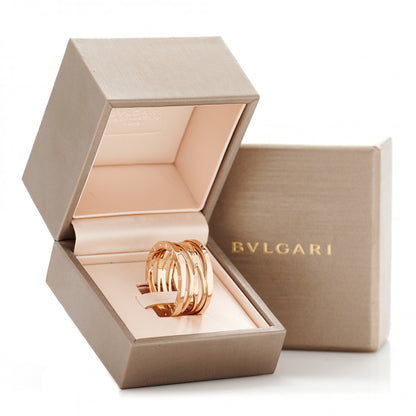 Bulgari 18K Rose Gold B.Zero1 Legend Four-Band Ring 66 11.5 8 of 8