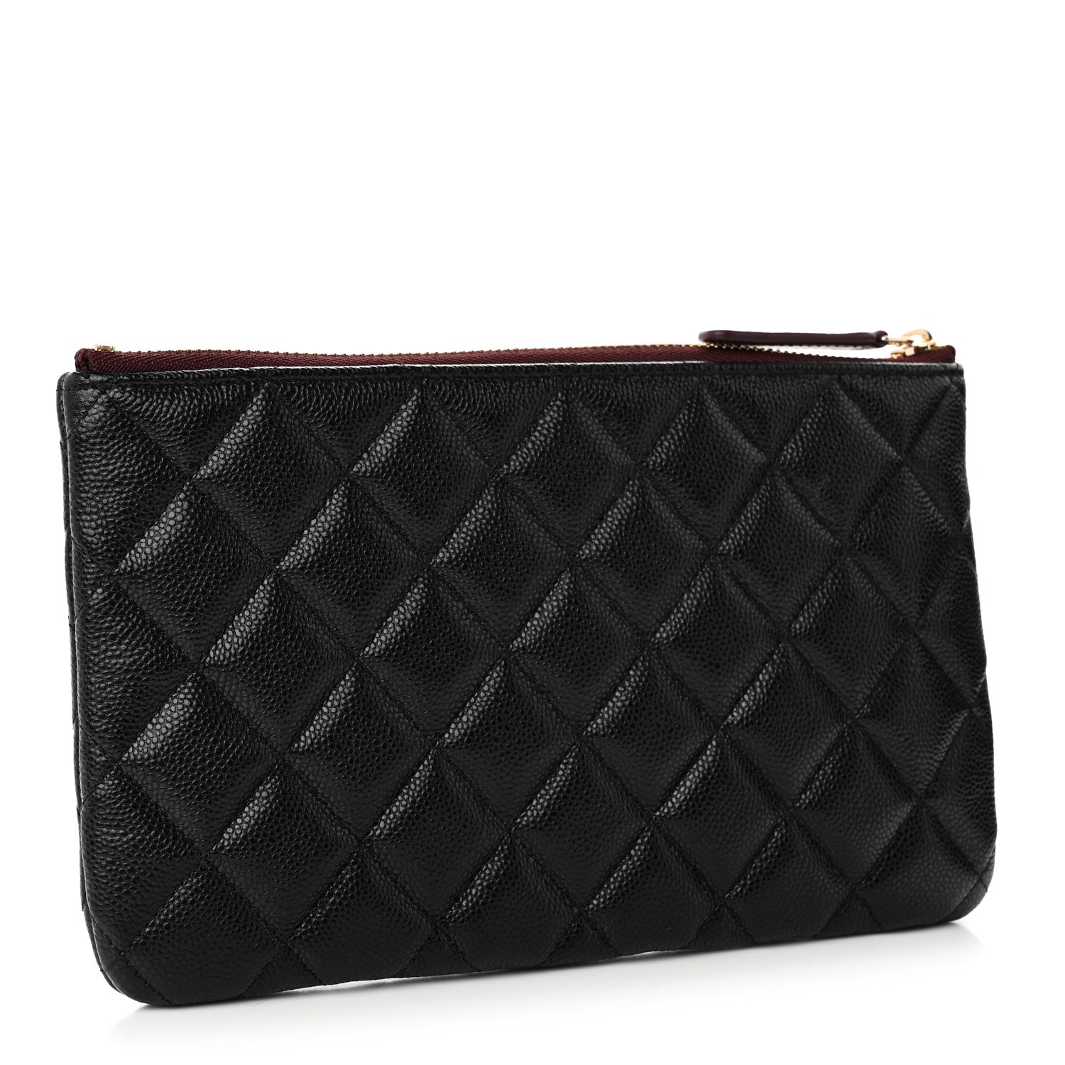 Chanel Caviar Quilted Cosmetic Case Black 3 of 7