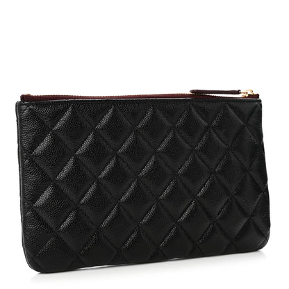 Chanel Caviar Quilted Cosmetic Case Black 3 of 7