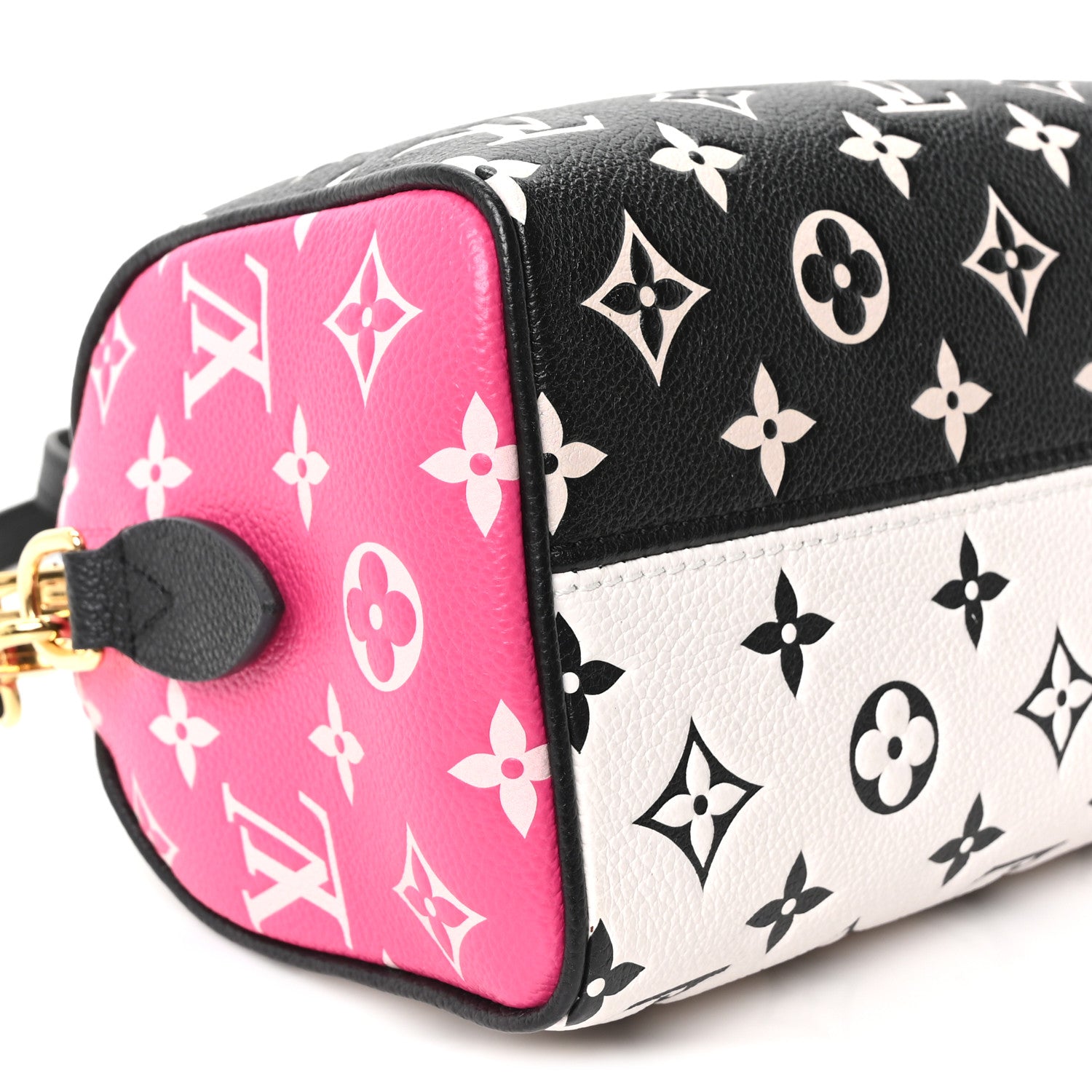 Louis Vuitton Empreinte Monogram Spring in the City Speedy Bandouliere 20 Black White Pink 8 of 9