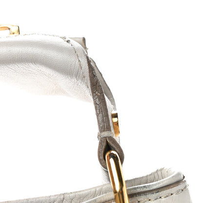Tom Ford Calfskin Zipper Strap Hobo White 12 of 13