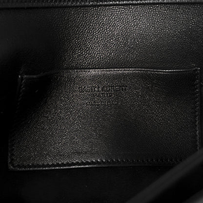 Saint Laurent Padded Lambskin Mini Calypso Wallet On Chain WOC Black 6 of 11