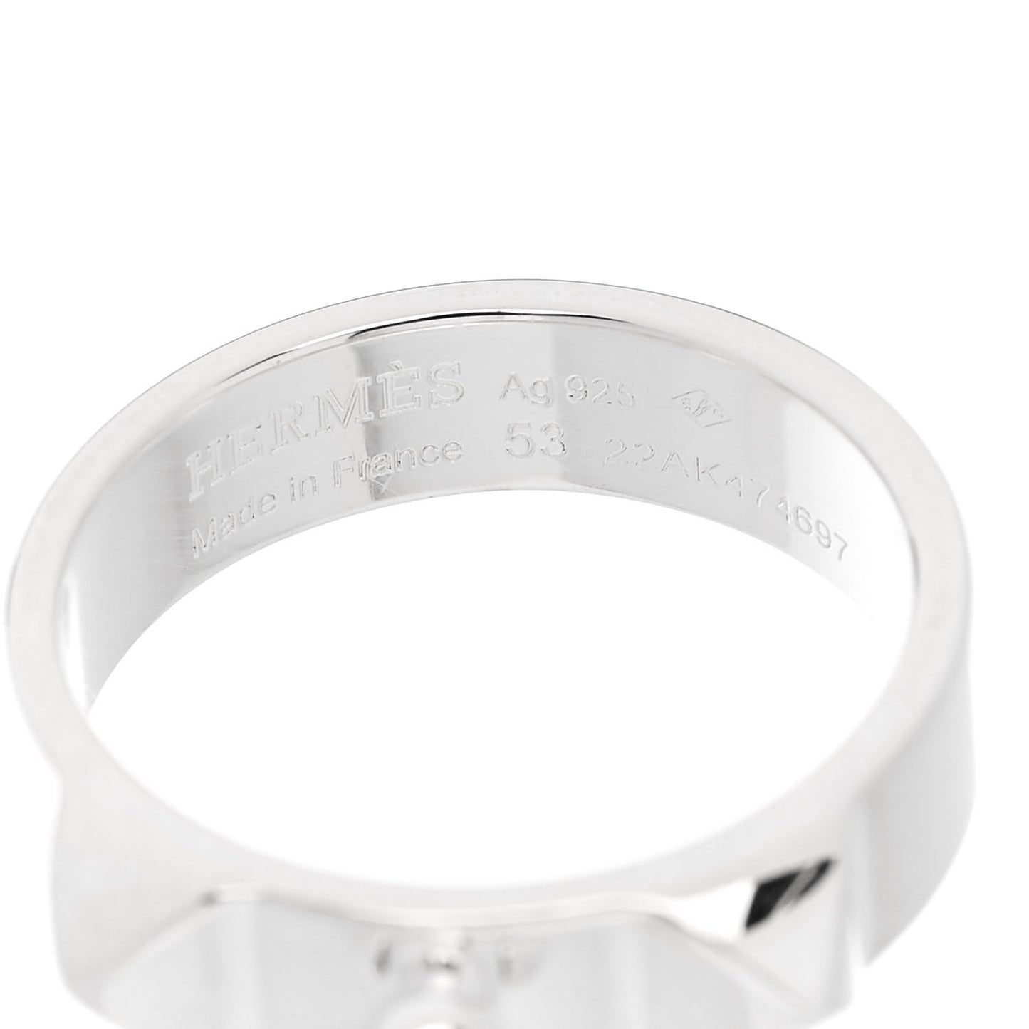 Sterling Silver PM Collier De Chien Ring 53 6.25