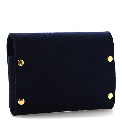 Hermes Felt Mises et Relances Playing Cards Holder Marine 3 of 6