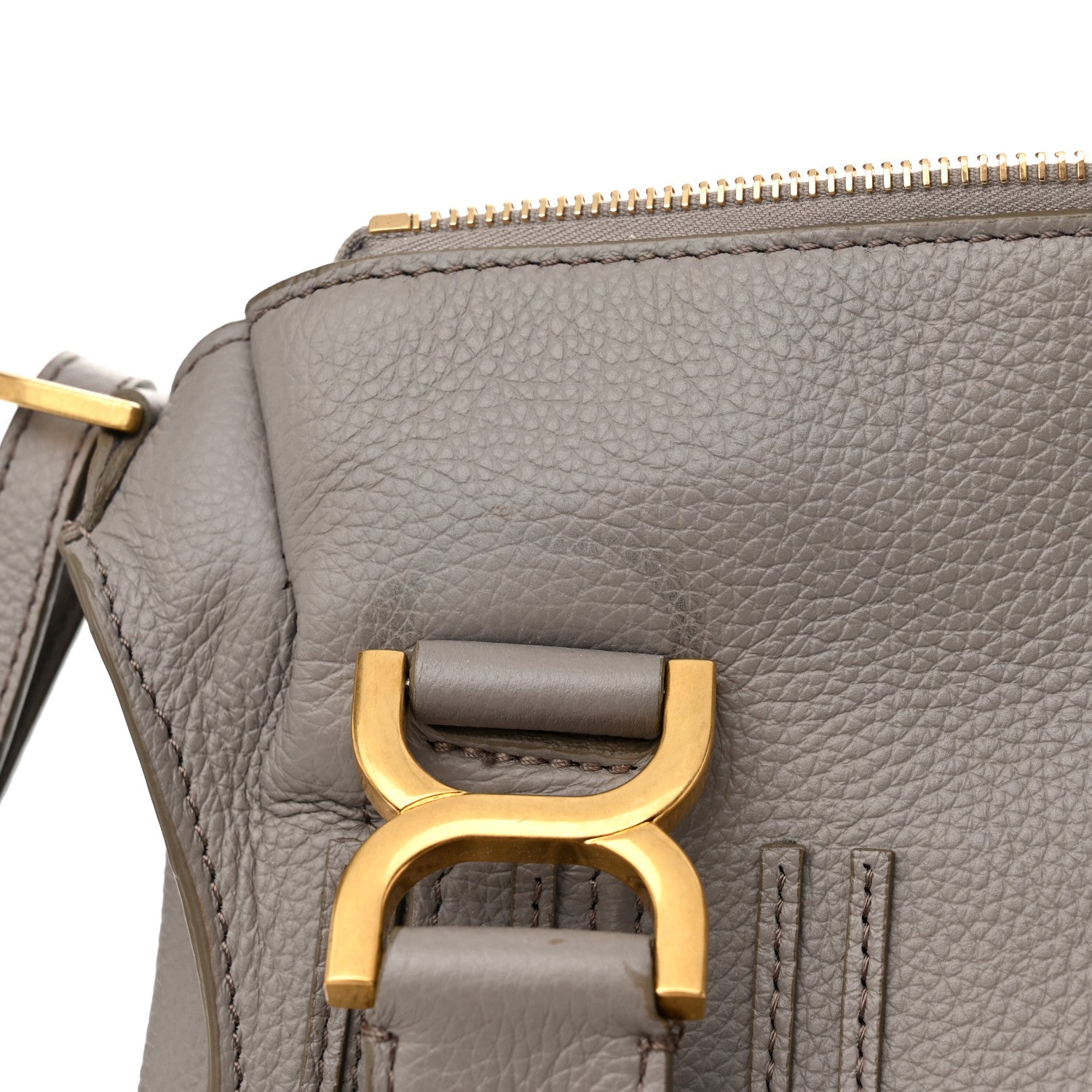Chloe Calfskin Medium Marcie Satchel Cashmere Grey 15 of 15