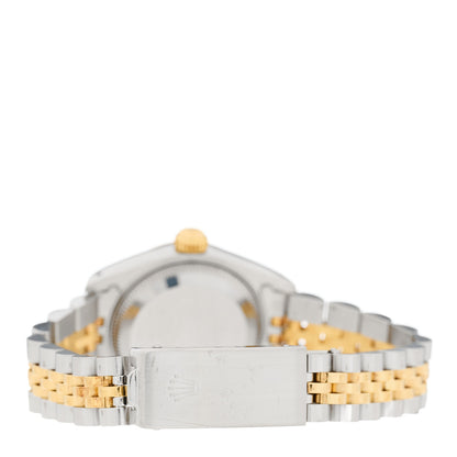 Rolex Stainless Steel 18K Yellow Gold 26mm Oyster Perpetual Datejust Watch White Roman 69173 3 of 4