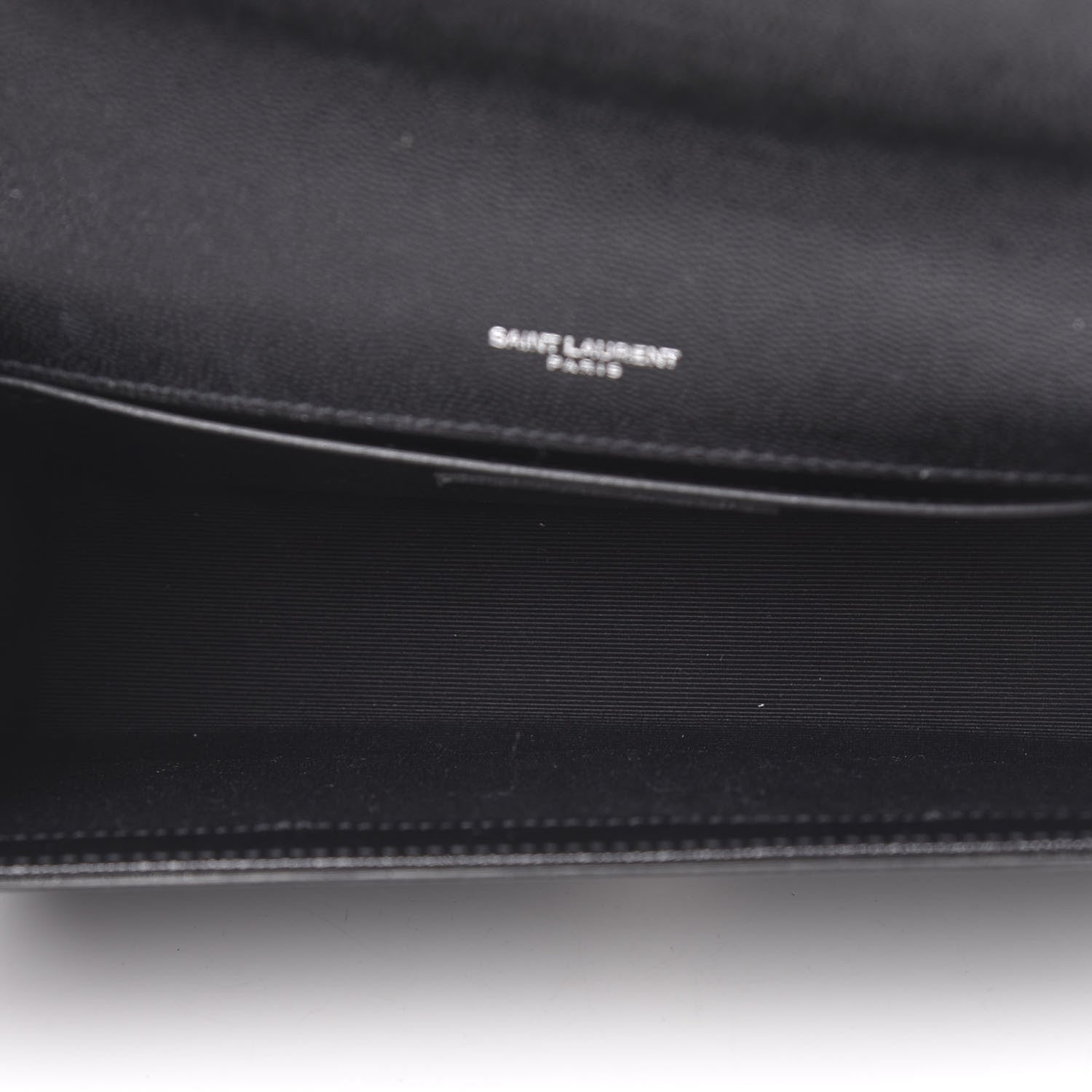 Saint Laurent Grain De Poudre Medium Classic Monogram Kate Satchel Black 5 of 10